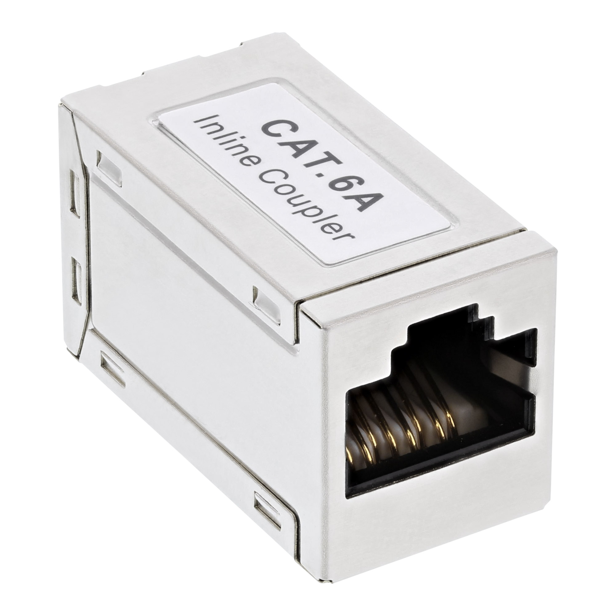 Inline® Patchkabelkupplung Metall Cat.6A, 2x RJ45 Buchse, geschirmt Inline® Patchkabelkupplung Metall Cat.6A, 2x RJ45 Buchse, geschirmt