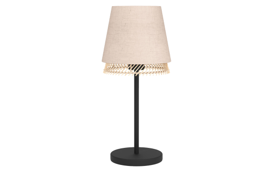 Tischleuchte EGLO ''Tabley'', E27, Stahl, natur/braun, 42,5cm