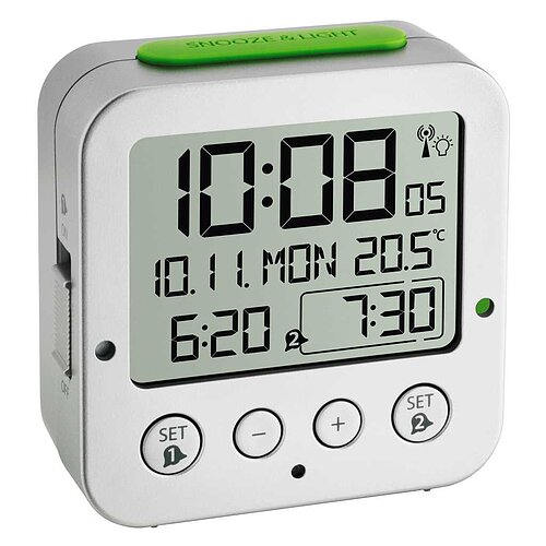 Bingo Funk-Wecker mit Temperatur 60.2528.54