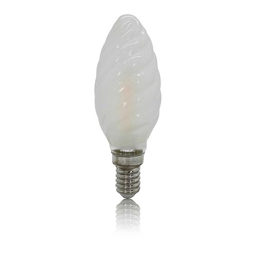 BP Filament LED Kerzenlampe gedreht E14 1W warm weiß matt