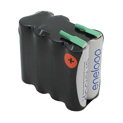 Akkupack NiMH 9,6V 2000mAh F2x4 Eneloop Mignon HR-3UTGA mit Lötfahnen
