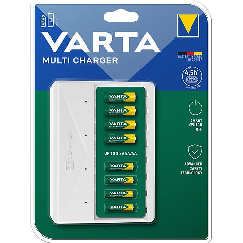 NiMH Akku Muli Ladegerät 0,45A Varta 57659 für AA Mignon AAA Micro NiMH Akku Muli Ladegerät 0,45A Varta 57659 für AA Mignon AAA Micro