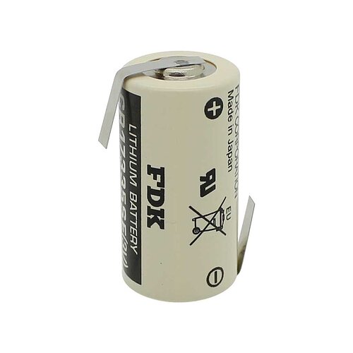 FDK / Sanyo Lithium CR17335SE 2/3A 3V mit Lötfahnen Z-Form FDK / Sanyo Lithium CR17335SE 2/3A 3V mit Lötfahnen Z-Form