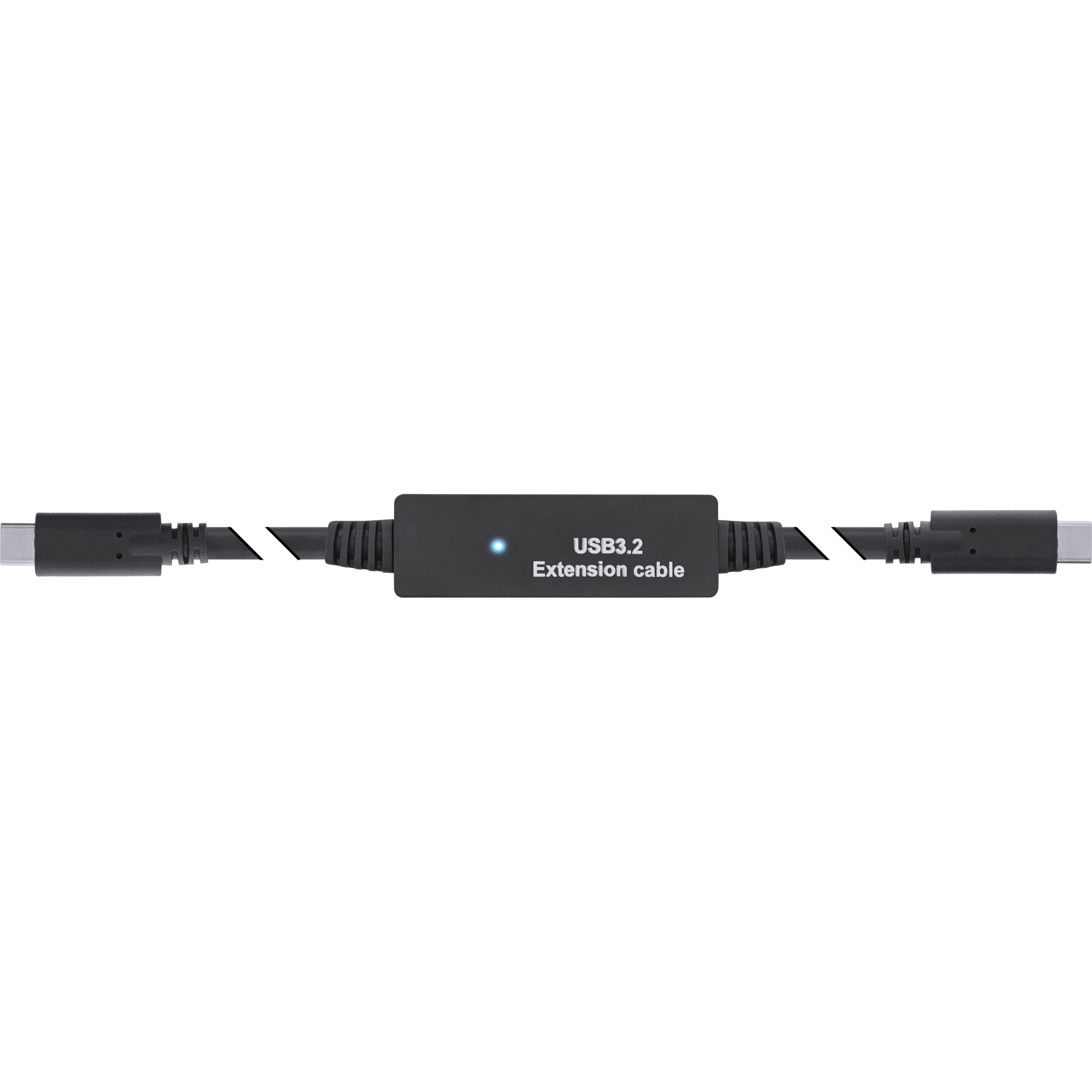 Inline® USB 3.2 Gen.1 Aktiv-Kabel, USB-C Stecker an USB-C Stecker, schwarz, 5m
