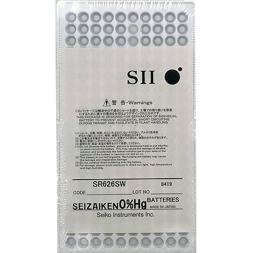 200x SR626SW SR66 377 Silberoxid Batterie Seizaiken 1,55 V