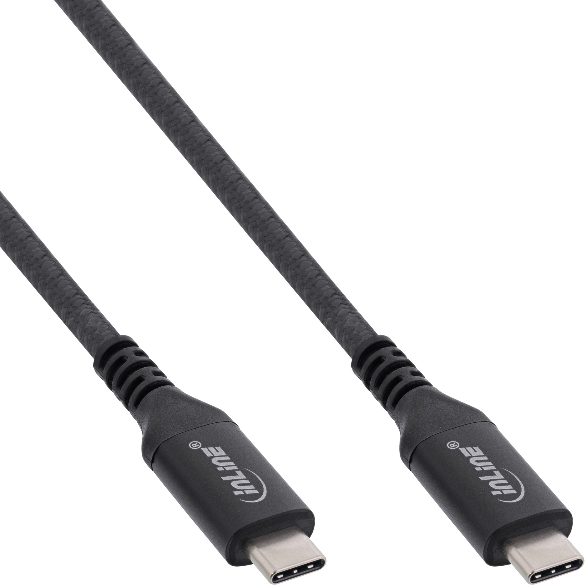 InLine® USB4 Kabel, USB-C Stecker/Stecker, 8K60Hz, schwarz, 2m