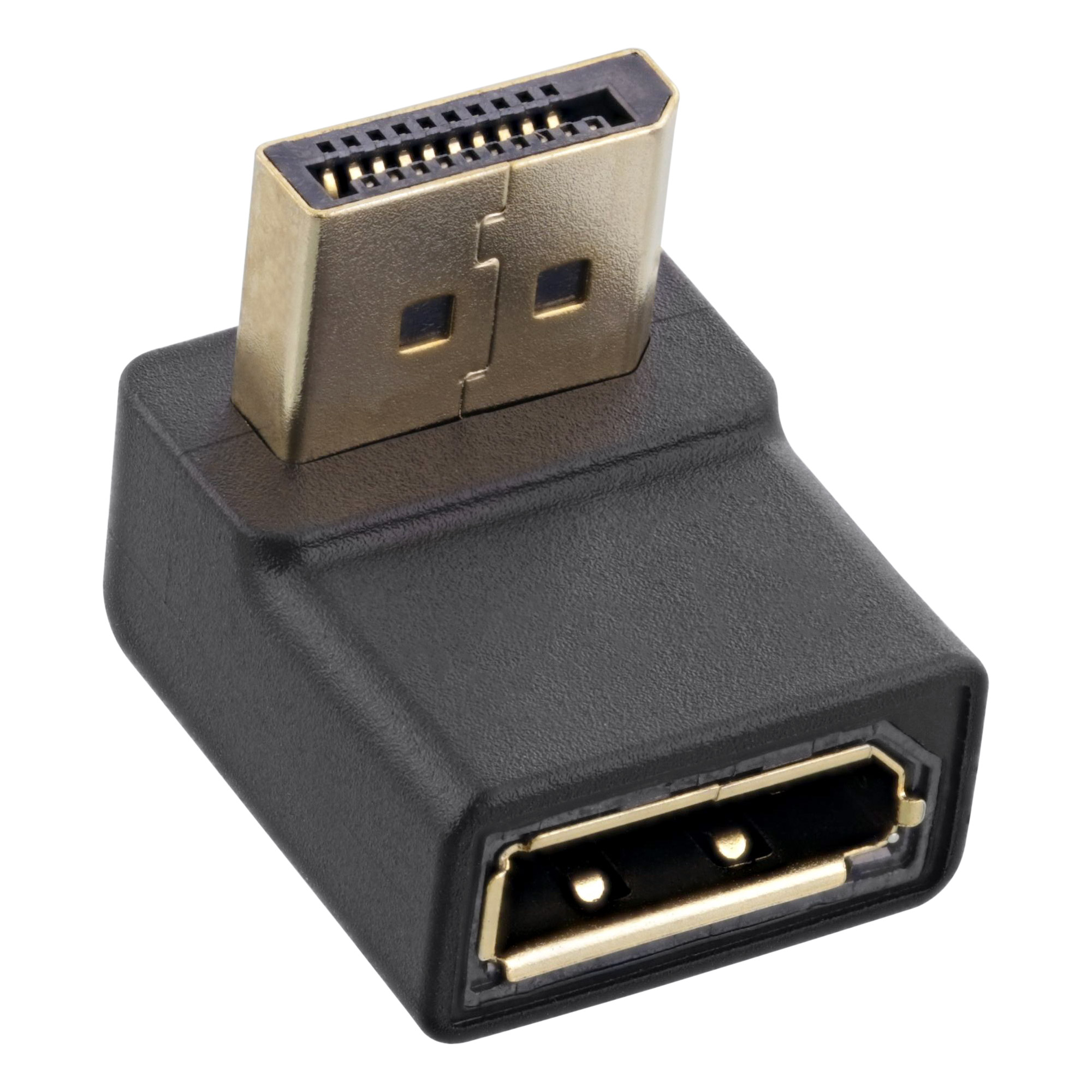 Inline® DisplayPort Adapter, DisplayPort Stecker / Buchse, nach unten gewinkelt Inline® DisplayPort Adapter, DisplayPort Stecker / Buchse, nach unten gewinkelt