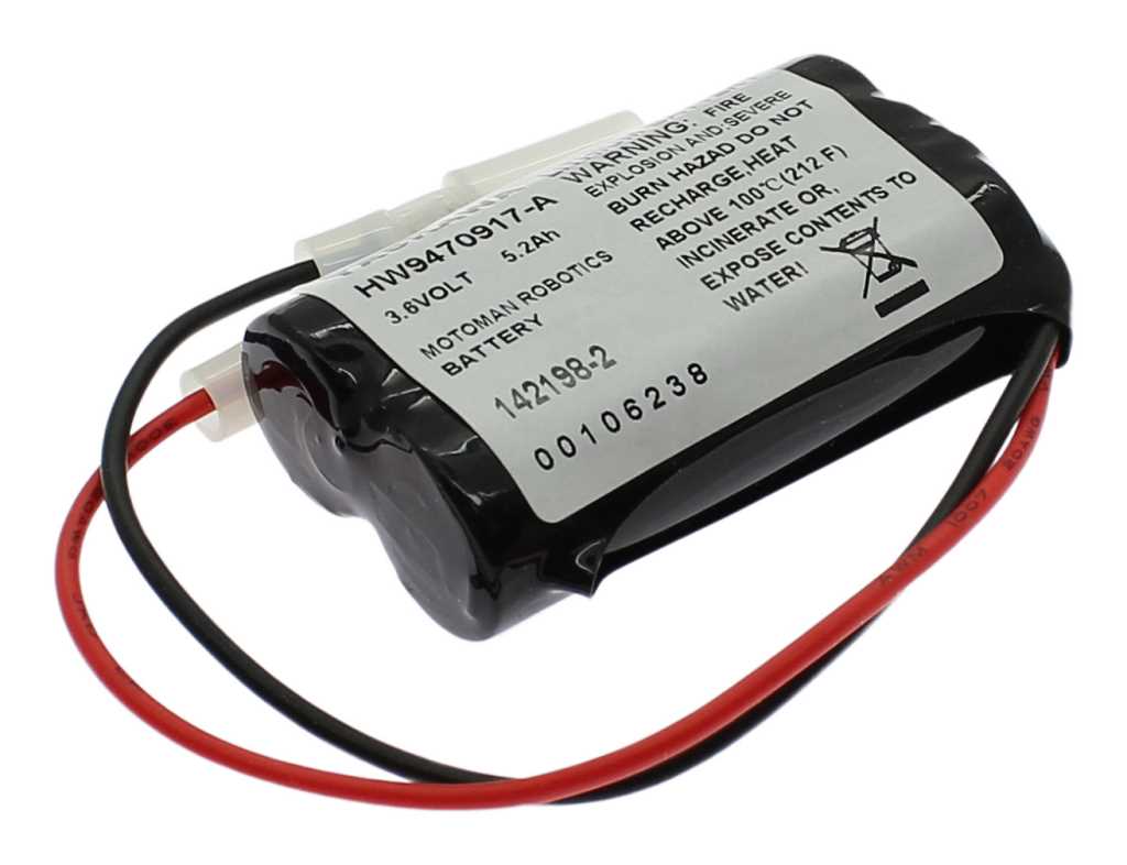Speicherbatterie 3,6V ersetzt Motoman 142198-2, HW9470917-B, 2/LS14500-4 Speicherbatterie 3,6V ersetzt Motoman 142198-2, HW9470917-B, 2/LS14500-4