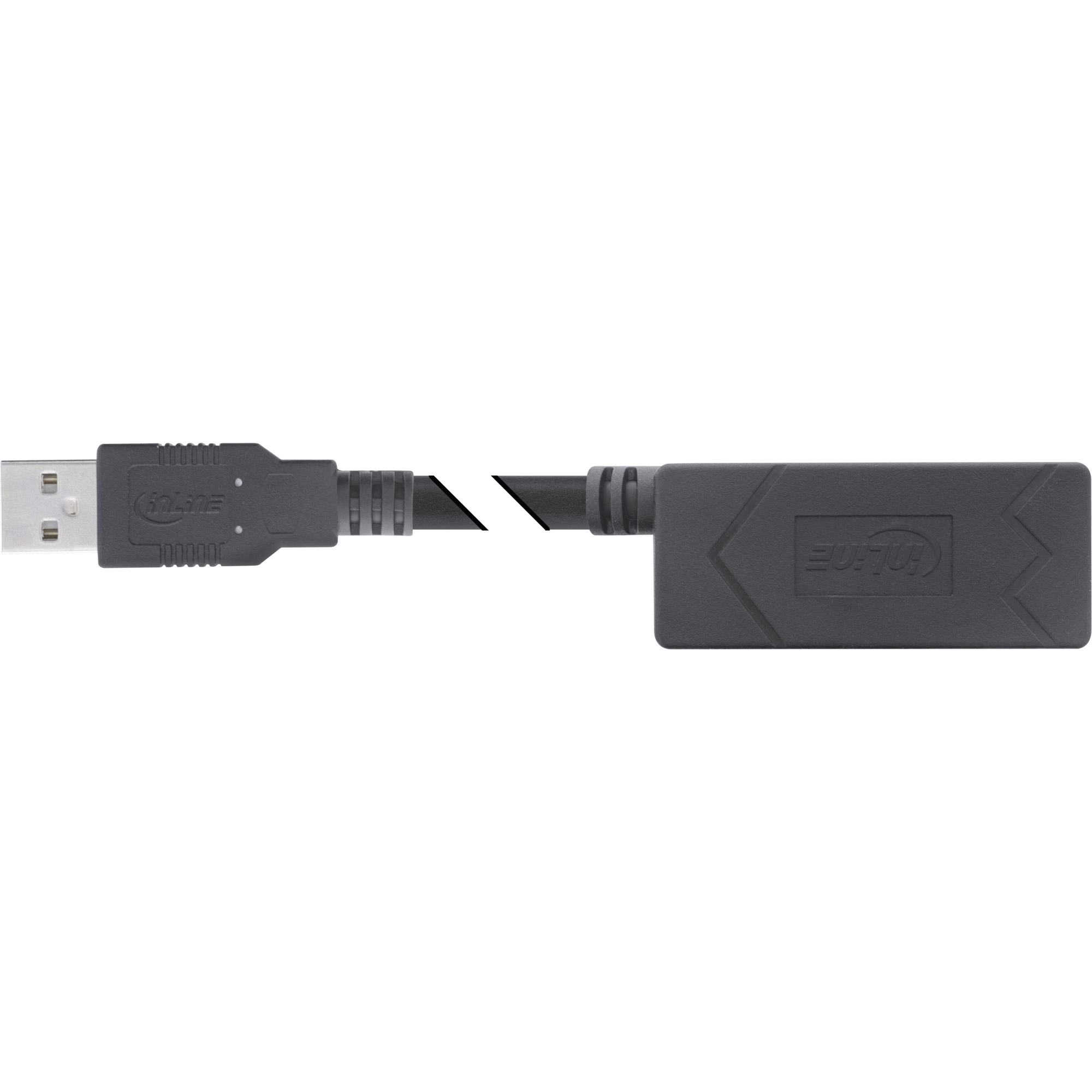 InLine® USB 2.0 Aktiv-Verlängerung, USB-A Stecker/Buchse, 12,5m