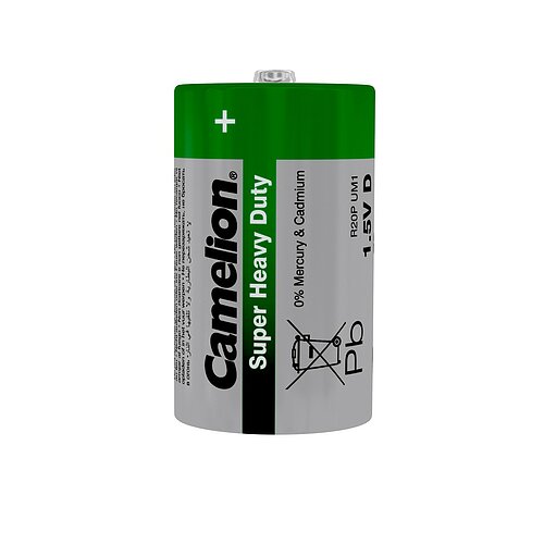 2x Camelion Super Heavy Duty Mono D R20 Zink Kohle Batterie