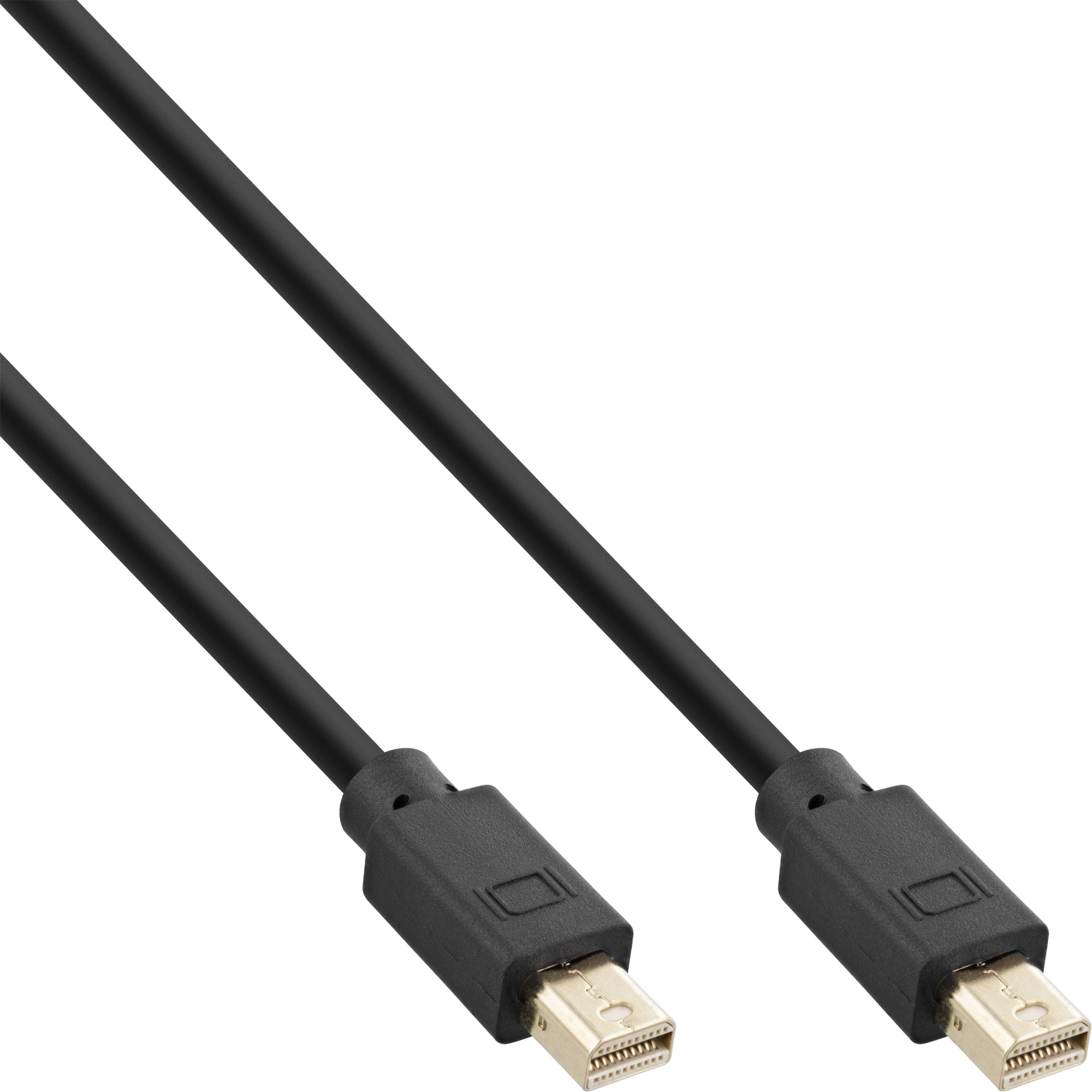 Inline® Mini DisplayPort 1.4 Kabel, Stecker / Stecker schwarz/gold, 2m
