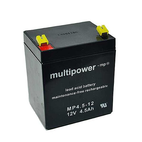 Multipower MP4.5-12 AGM 12 V 4,5Ah - 4,8mm Faston