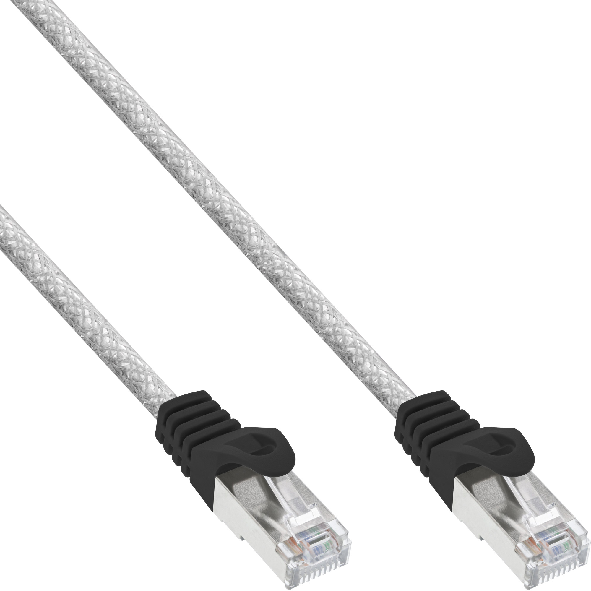 Inline® Patchkabel, SF/UTP, Cat.5e, transparent, 15m