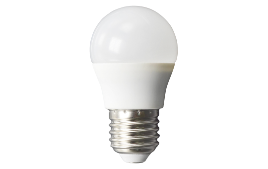 LED Tropfenlampe McShine, E27, 6W, 480lm, 160°, 4000K, neutralweiß, Ø45x78mm