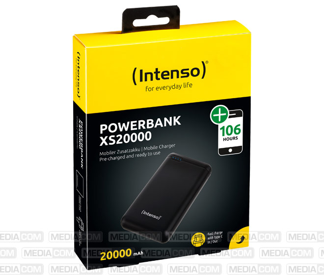 Akku Powerbank, 20.000mAh, XS20000, schwarz Akku Powerbank, 20.000mAh, XS20000, schwarz