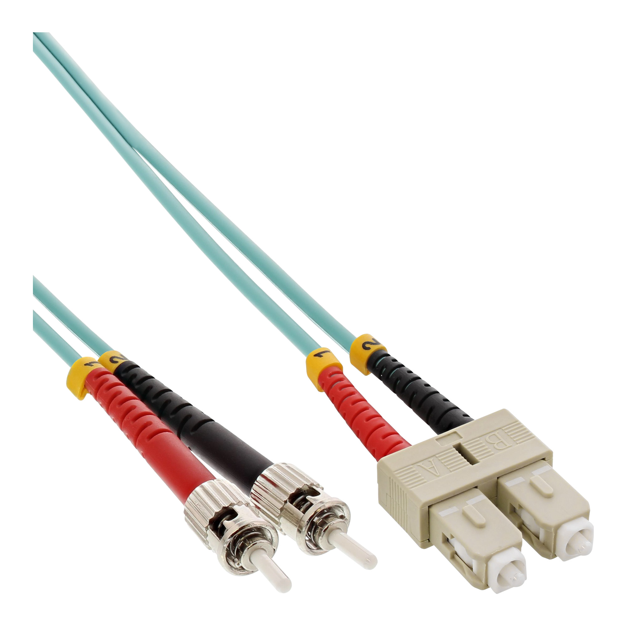Inline® LWL Duplex Kabel, SC/ST, 50/125µm, OM3, 10m