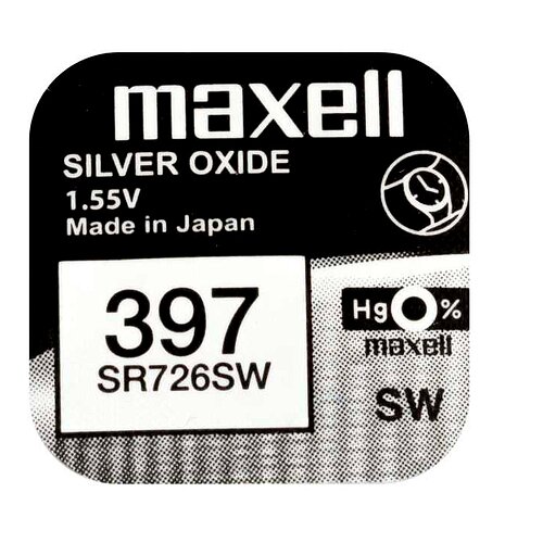 10x SR726SW SR59 397 Silberoxid Batterie Maxell1,55 V