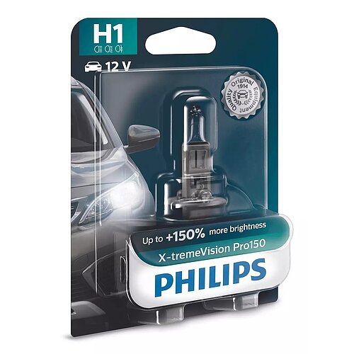 Philips H1 - P14,5s 12V 55W X-tremeVision Pro150