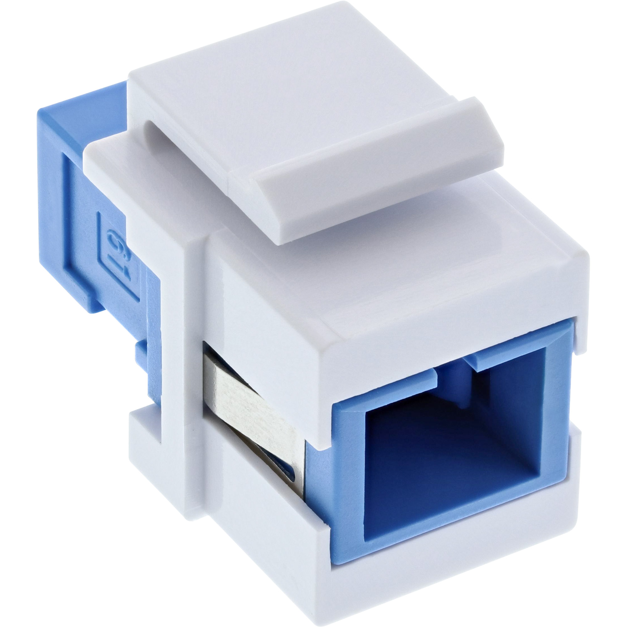 Inline® LWL Keystone Snap-in Kupplung, Simplex SC/SC, singlemode, Keramik-Hülse
