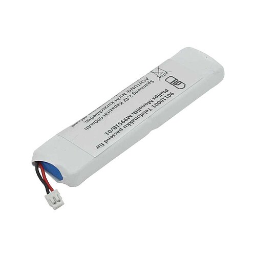 Telefonakku NiMH 2,4V 550mAh passend für Philips Monolith M9951B/01 Telefonakku NiMH 2,4V 550mAh passend für Philips Monolith M9951B/01
