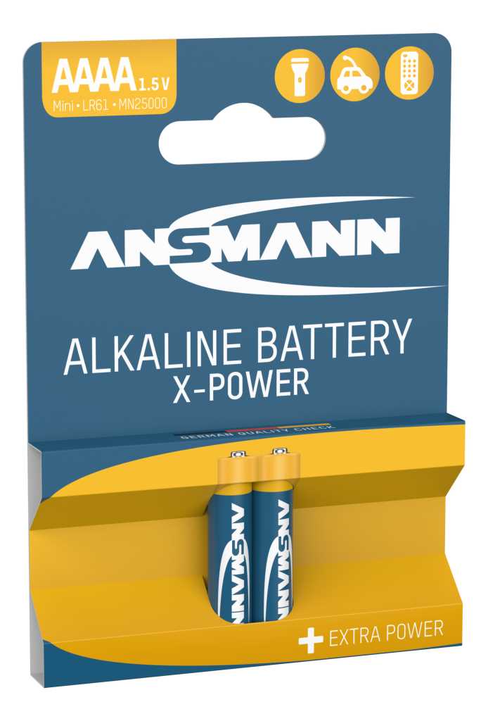 Ansmann AAAA Mini LR61 Alkaline Batterie - 2er Verpackung