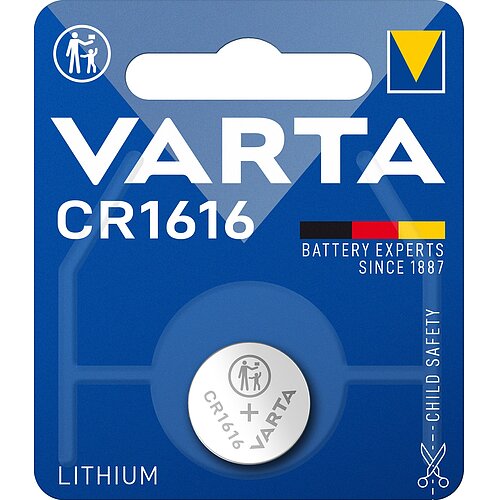 Varta CR1616 Lithium Knopfzelle 3V Batterie - 1er Verpackung