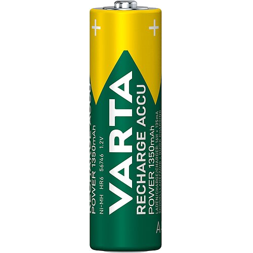4x Varta NiMH AA Mignon 1350mAh HR6 Power Recharge Akku