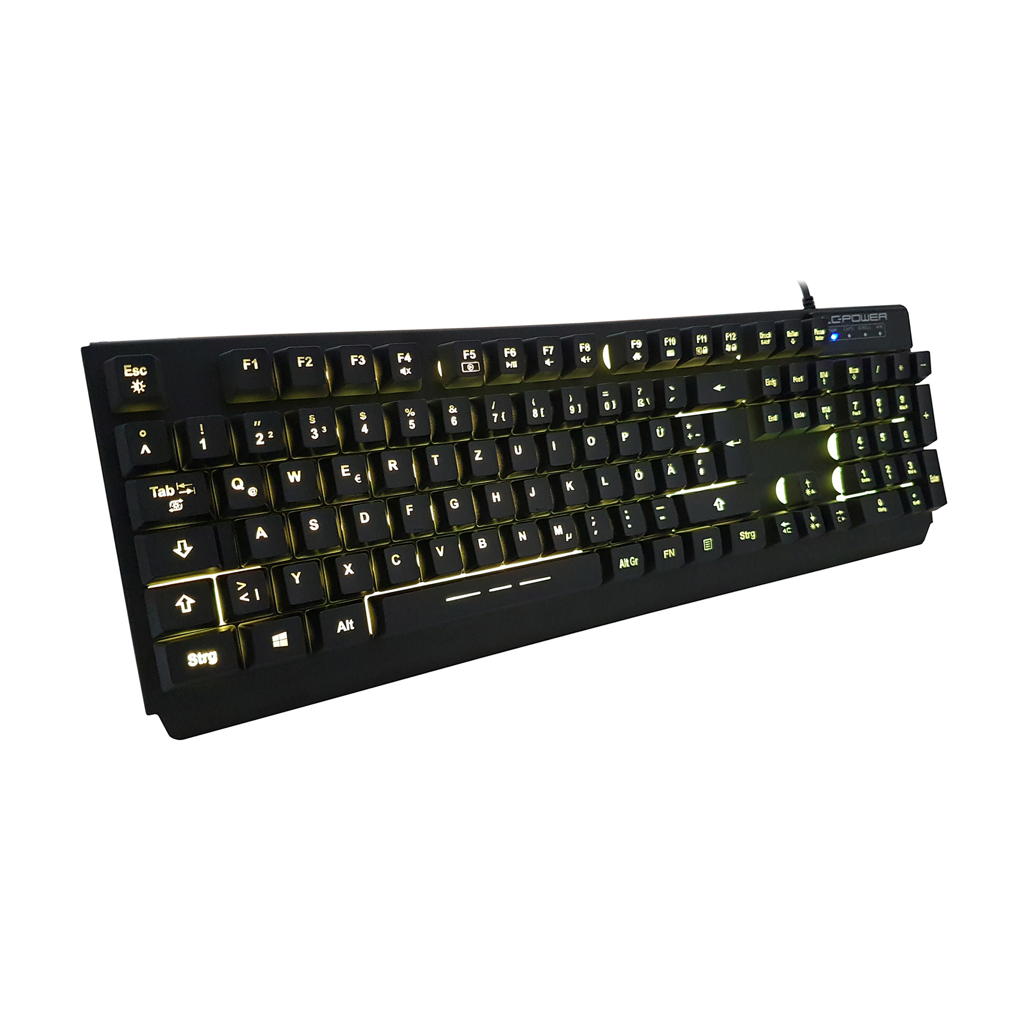 LC-Power LC-KEY-4B-LED Beleuchtete LED-Tastatur DE, USB, schwarz LC-Power LC-KEY-4B-LED Beleuchtete LED-Tastatur DE, USB, schwarz