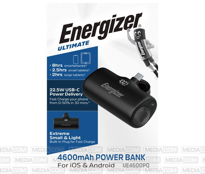 Akku Powerbank, 4.600mAh, UE4600PQ, schwarz Akku Powerbank, 4.600mAh, UE4600PQ, schwarz