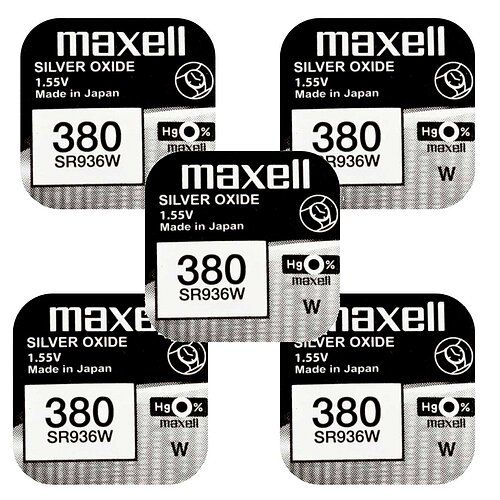 5x SR936W SR45 380 Silberoxid Batterie 1,55 V