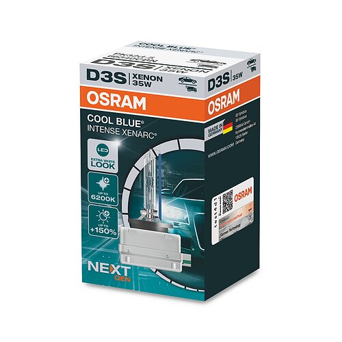 Osram D3S 12V+24V 35W PK32d-5 XENARC COOL BLUE INTENSE NextGen. 6200K +150%