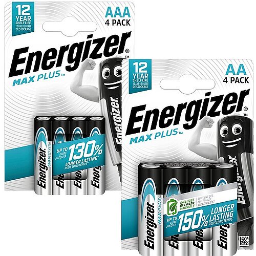Energizer Max Plus AA Mignon & AAA Micro Alkaline Batterien - 40er Paket Energizer Max Plus AA Mignon & AAA Micro Alkaline Batterien - 40er Paket