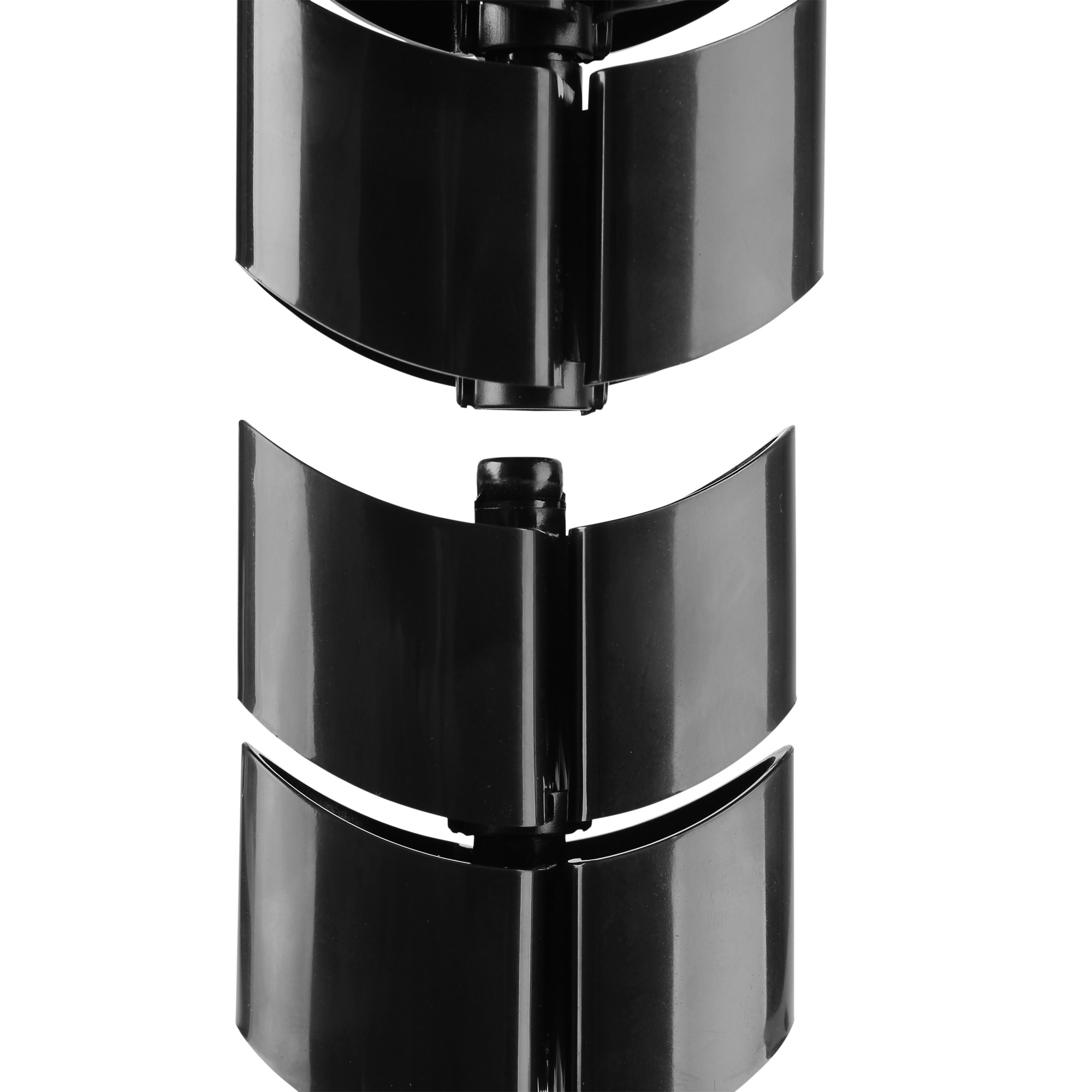Inline® Kabelkanal flexibel, vertikal für Tische, 2 Kammern, 0,80m, schwarz