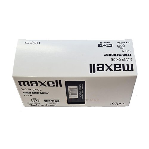 100x Maxell SR43SW 301 Silberoxid Batterie 1,55 V