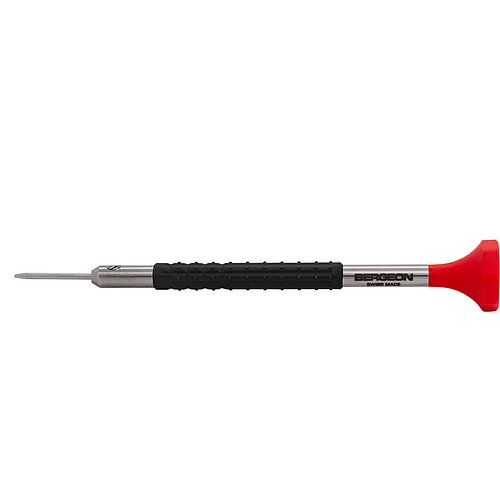 Bergeon - Uhrmacher Schraubendreher 6899-120 Schlitz 1,2mm Rot
