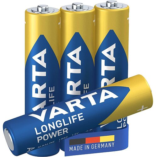 4x Varta Longlife Power AAA Micro LR03 Alkaline Batterie