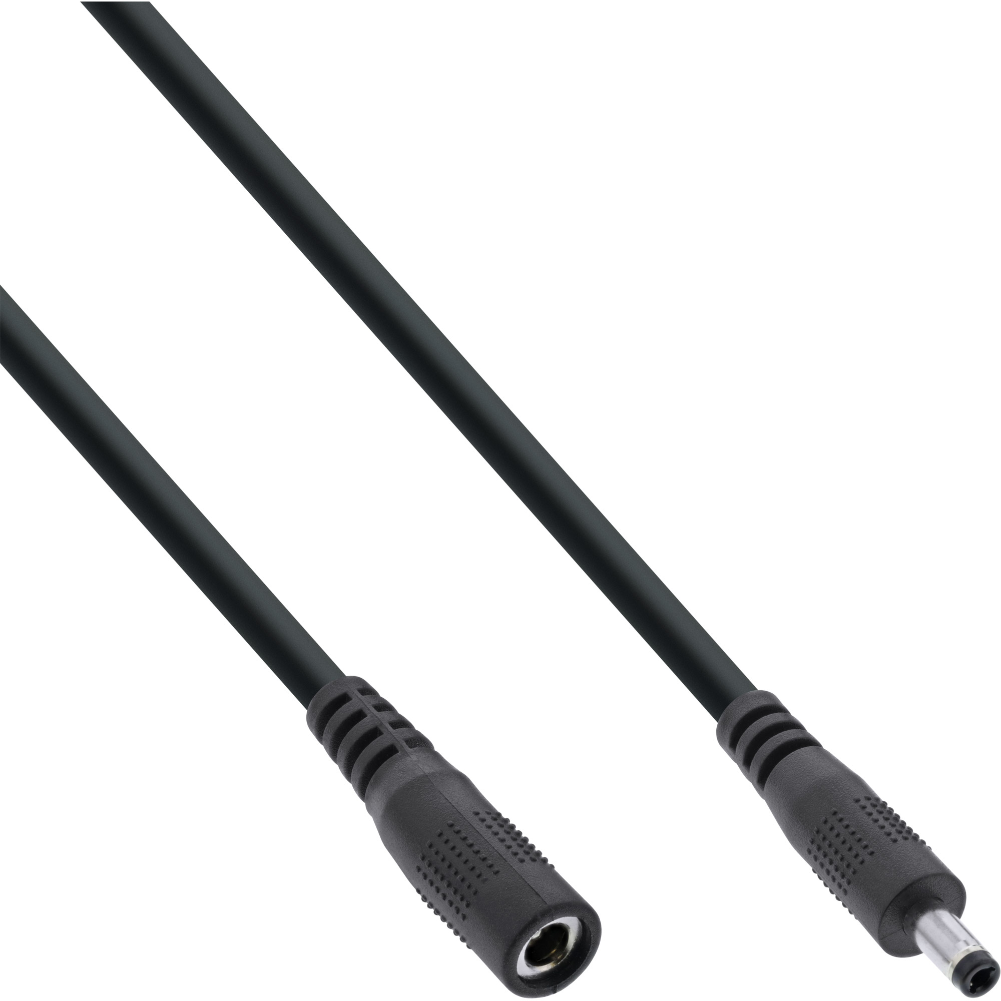 Inline® DC VerLängerungskabel, DC Stecker/Buchse 4,0x1,7mm, AWG 18, schwarz,1m