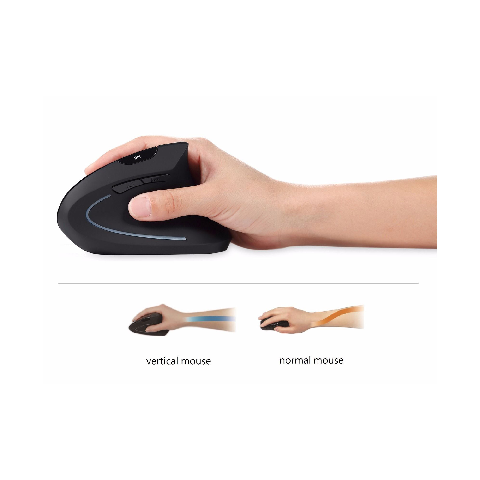 Perixx PERIMICE-713, ergonomische Maus, für Rechtshänder, vertikal, schwarz Perixx PERIMICE-713, ergonomische Maus, für Rechtshänder, vertikal, schwarz
