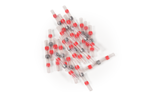 Lötverbinder McPower, Ø2,7mm - rote Markierung, 0,5-1,0mm² Kabel, 20er-Pack
