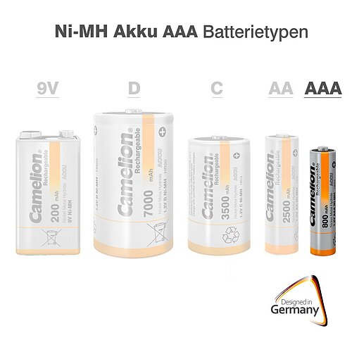2x Camelion NiMH AAA Micro 800mAh HR03 Classic Akku 2x Camelion NiMH AAA Micro 800mAh HR03 Classic Akku
