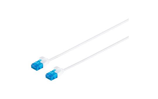 Patchkabel Cat.6 U/UTP slim, weiß, 3m