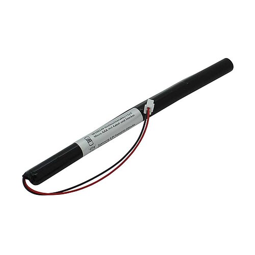 Notleuchtenakku NiMH 4,8V 600mAh L1x4 Micro AAA mit Kabel und Stecker Notleuchtenakku NiMH 4,8V 600mAh L1x4 Micro AAA mit Kabel und Stecker