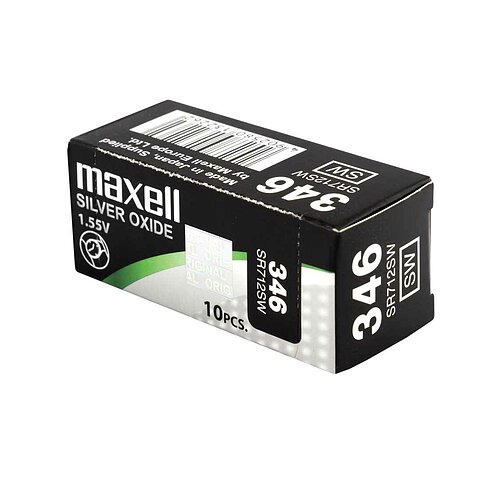 10x SR712SW 346 Silberoxid Batterie Maxell 1,55 V