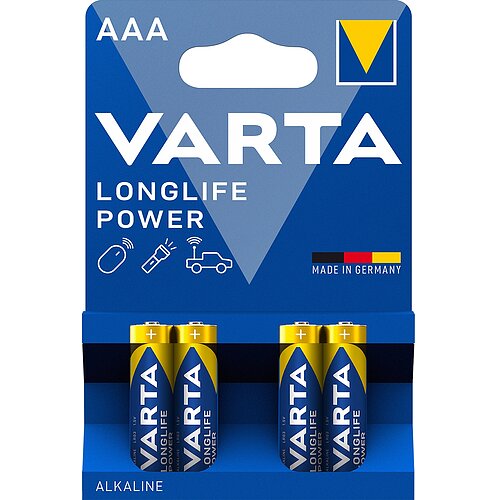 4x Varta Longlife Power AAA Micro LR03 Alkaline Batterie 4x Varta Longlife Power AAA Micro LR03 Alkaline Batterie