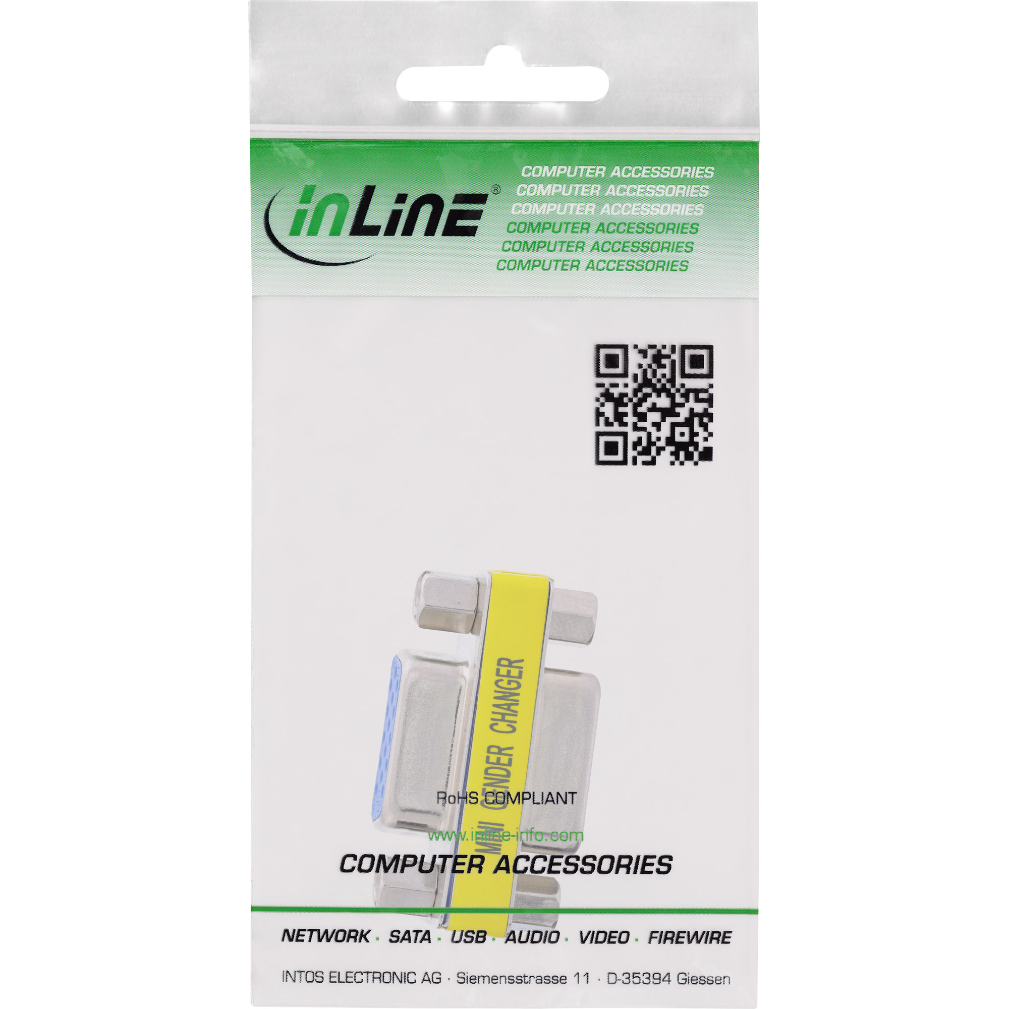 Inline® Mini-Gender-Changer, 15pol HD (VGA), Buchse / Buchse Inline® Mini-Gender-Changer, 15pol HD (VGA), Buchse / Buchse