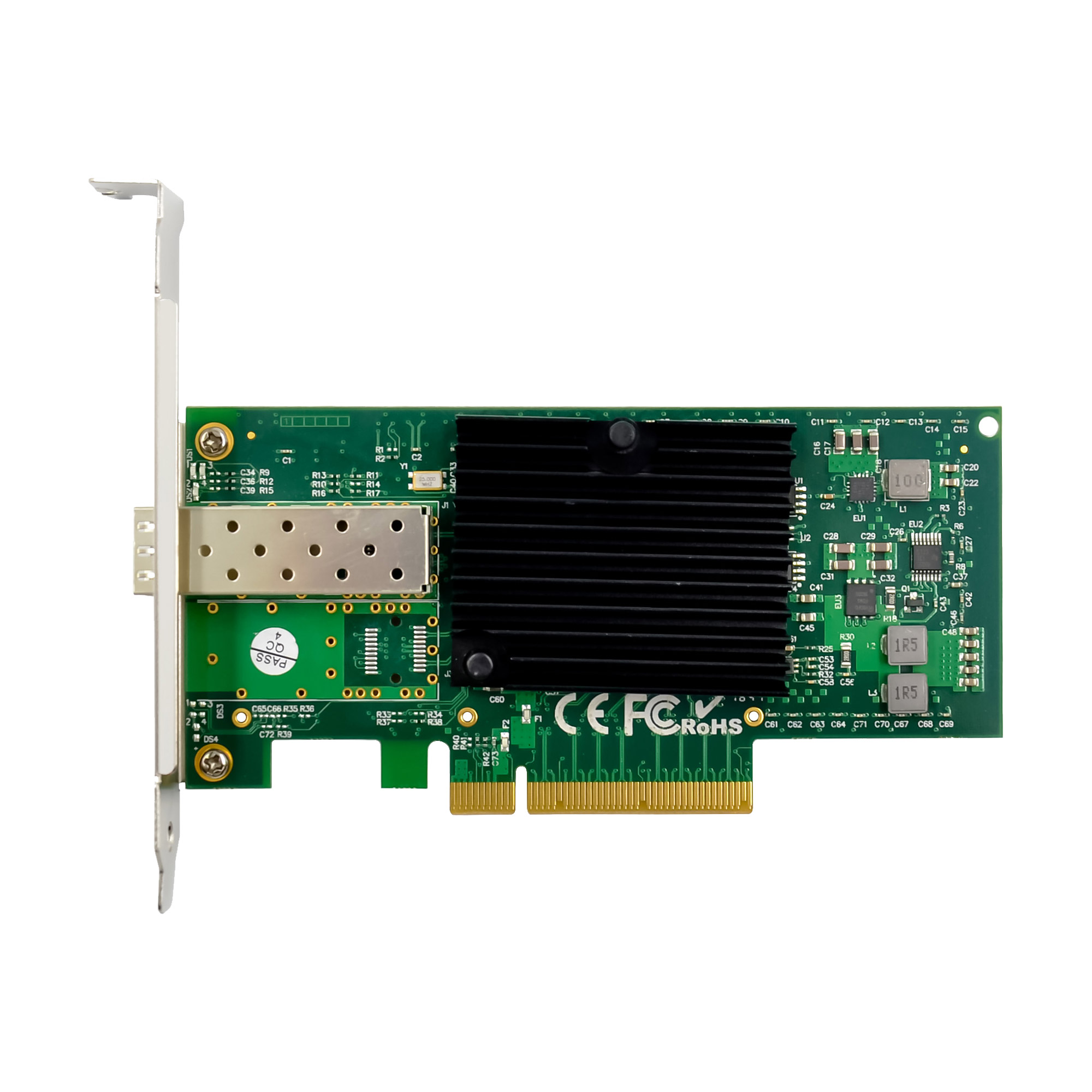 InLine® 10-Gigabit Netzwerkkarte, 1x SFP+, PCIe x8, inkl. low profile Slotblech
