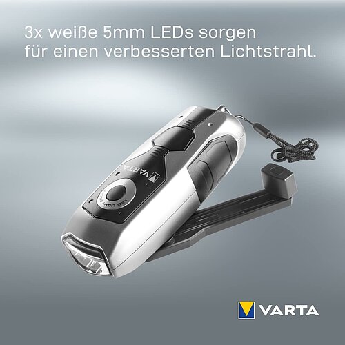 Varta Dynamo Light Taschenlampe 17680 - inkl. Akku