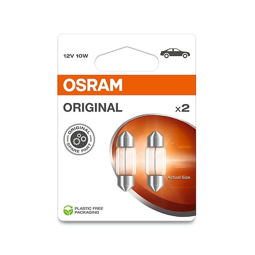 10W 31mm Soffitte Doppelblister 12V Original OSRAM