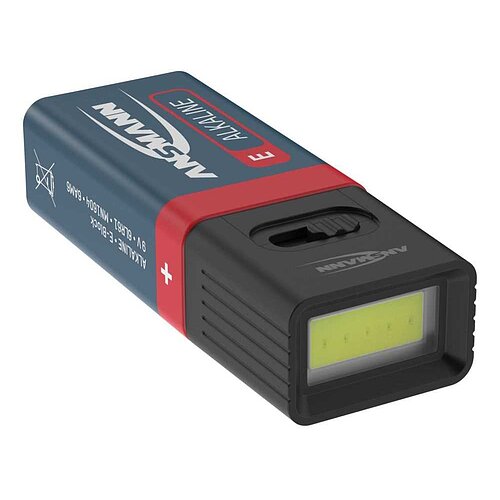 Ansmann COB LED-Leuchte mit 9V Batterie 1600-0714