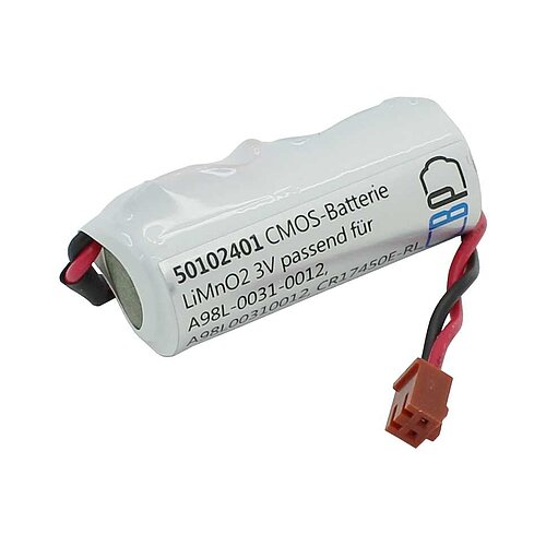 Speicherbatterie 3V ersetzt A98L-0031-0012, A98L00310012, CR17450E-RL, CR17450SE-R, DANTONA LITH46, DANTONA LITH-46, FANUC A02B-0200-K102 Speicherbatterie 3V ersetzt A98L-0031-0012, A98L00310012, CR17450E-RL, CR17450SE-R, DANTONA LITH46, DANTONA LITH-46, FANUC A02B-0200-K102